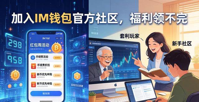 加入IM钱包官方社区，福利领不完